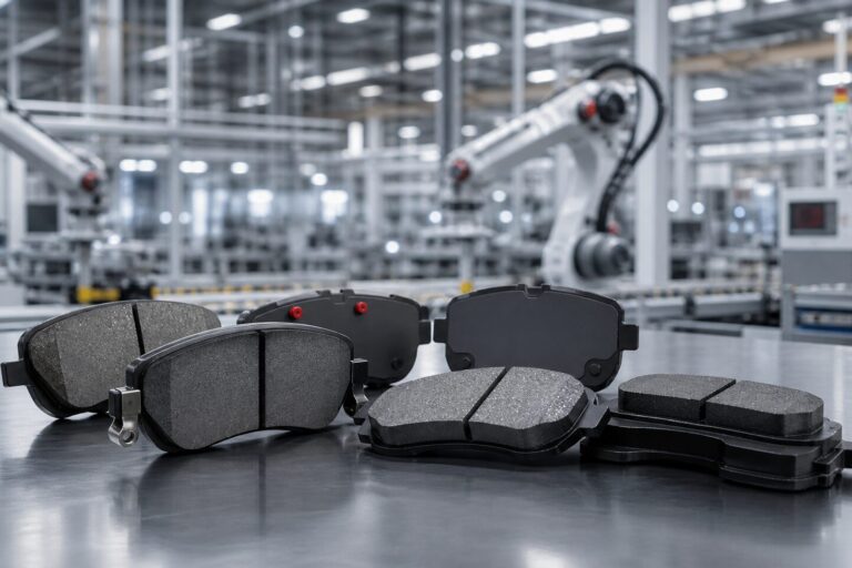 Automotive brake pads manufactured in China