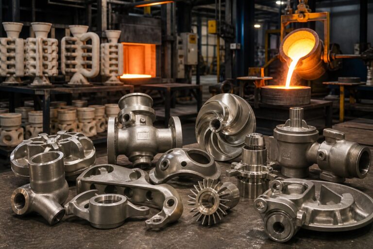 Precision investment cast components in a modern foundry